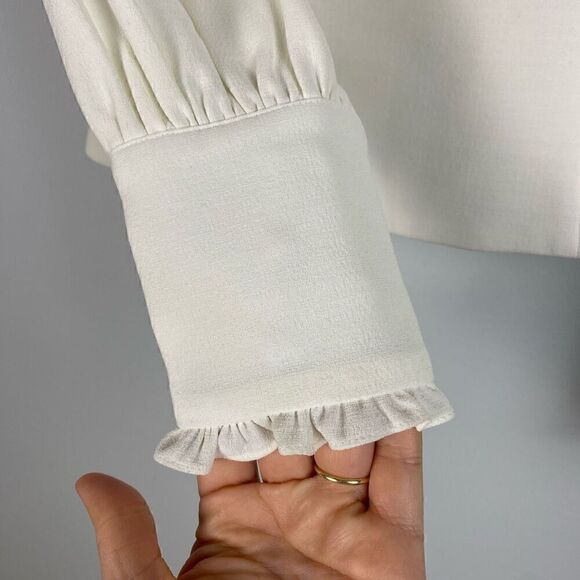 Claudie Pierlot Bravo Crepe Long Sleeve Top - Picture 6 of 10